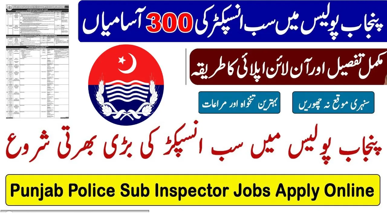 Punjab Police Sub Inspector Jobs 2025 – Apply Online through PPSC Advertisement No. 36/2025