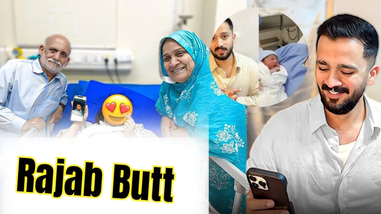 Rajab Butt Gets Emotional While Announcing Baby News in Heartfelt Message to His Fans